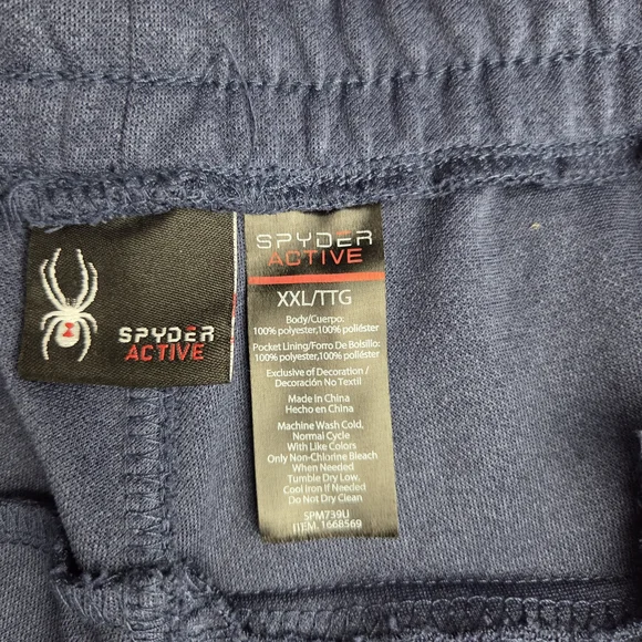 Spyder Blue Athletic Joggers with Tapered Leg - Picture 5 of 6